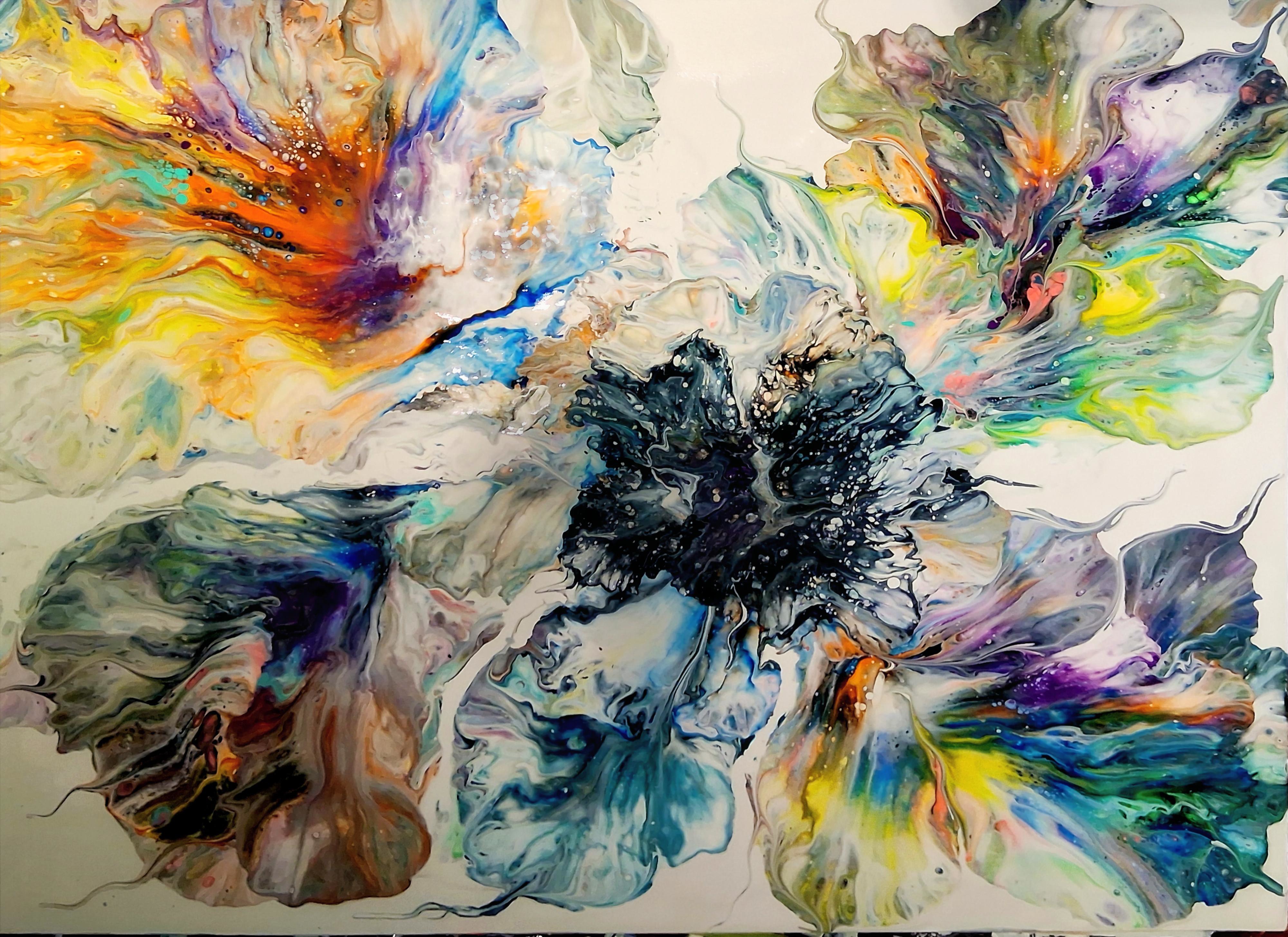 Bloomquake - Acrylic painting by Chris Broussard